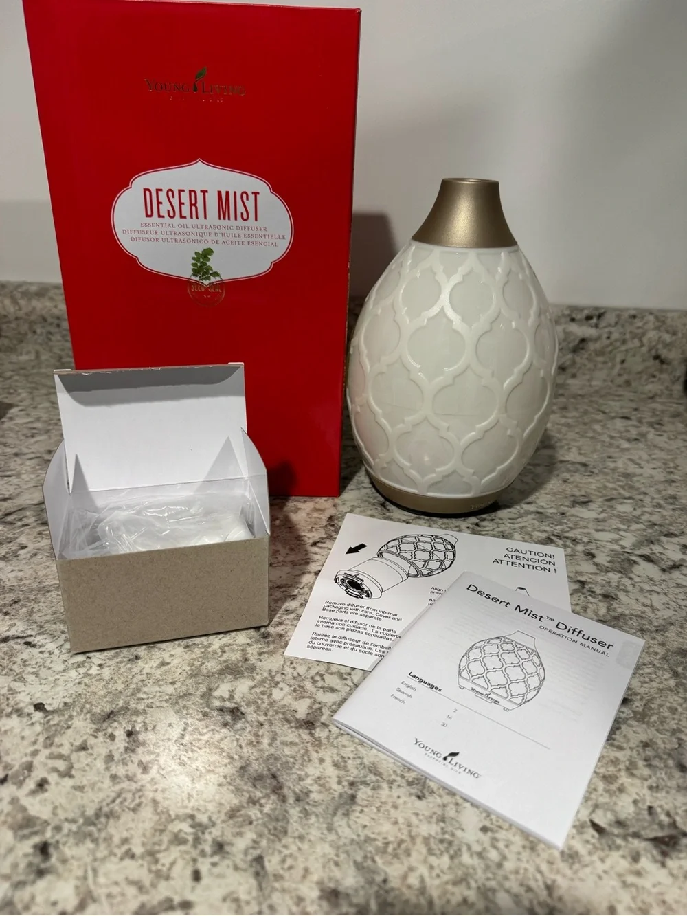 Young Living DESERT MIST Essential Oil Ultrasonic Diffuser NEW in Box